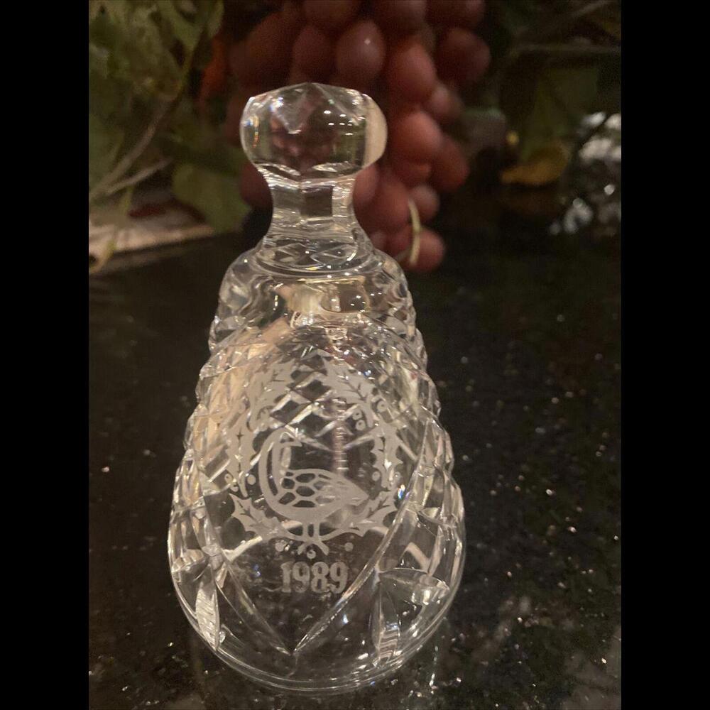 🔮🔔Waterford Crystal Twelve Days Of Christmas 1989 Six Geese A-Laying Bell
